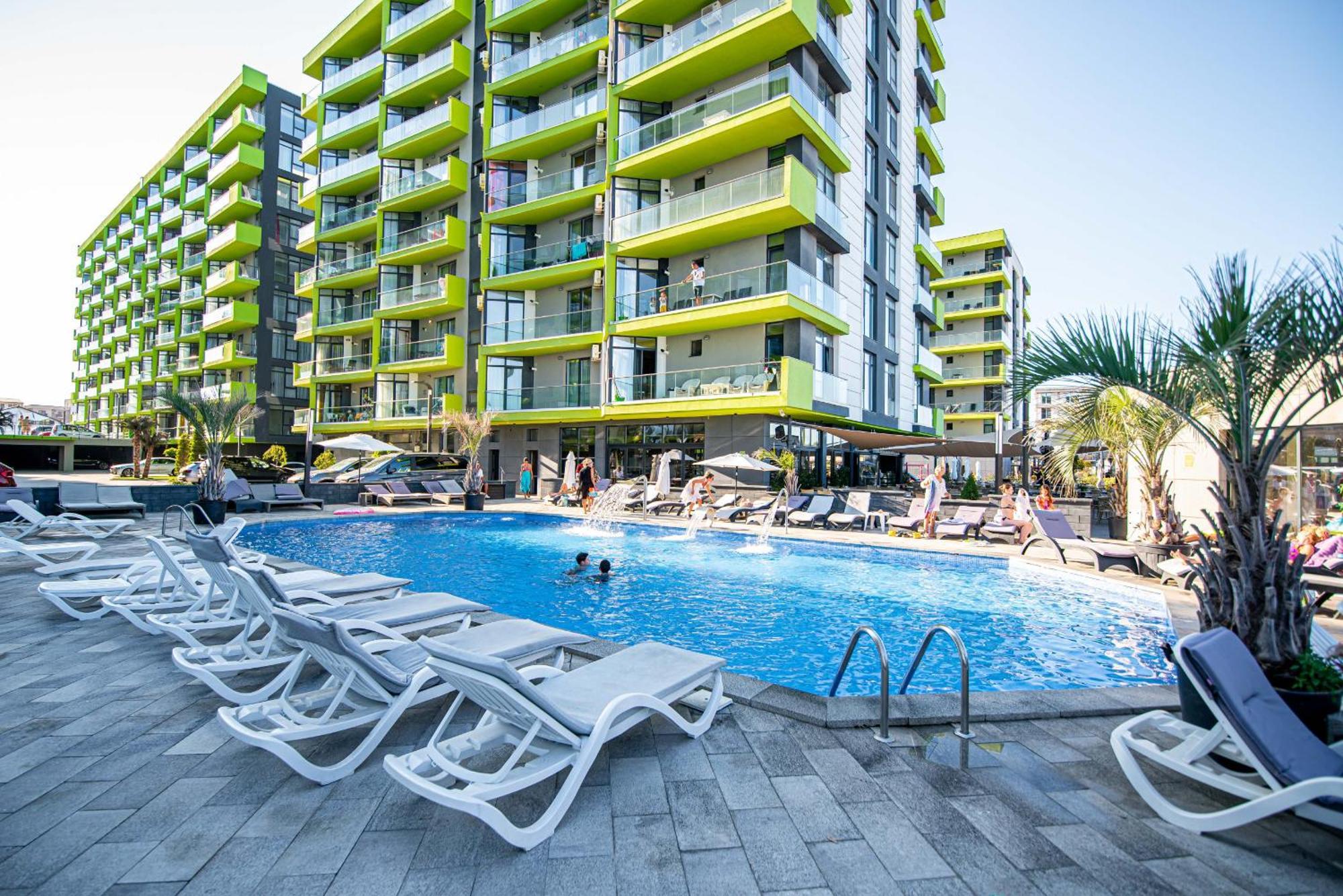 Ferienwohnung Apartament Andreas Alezzi Beach Năvodari Exterior foto